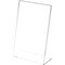 Plymor Clear Acrylic Sign Display / Literature Holder (Angled), 5.5" W x 8.5" H